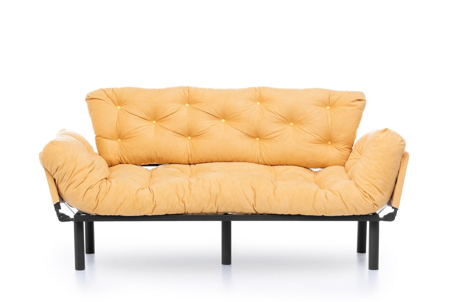 Sofa Kalune Design Nitta Triple, geltona kaina ir informacija | Sofos | pigu.lt