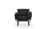 Išskleidžiamas fotelis Kalune Design Nitta Single, juodas