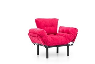 Išskleidžaiamas fotelis Kalune Design Nitta Single, rožinis kaina ir informacija | Svetainės foteliai | pigu.lt
