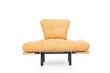 Išskleidžaiamas fotelis Kalune Design Nitta Single, geltonas kaina ir informacija | Svetainės foteliai | pigu.lt
