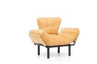 Раскладывающееся кресло Kalune Design Nitta Single, желтое цена и информация | Кресла в гостиную | pigu.lt