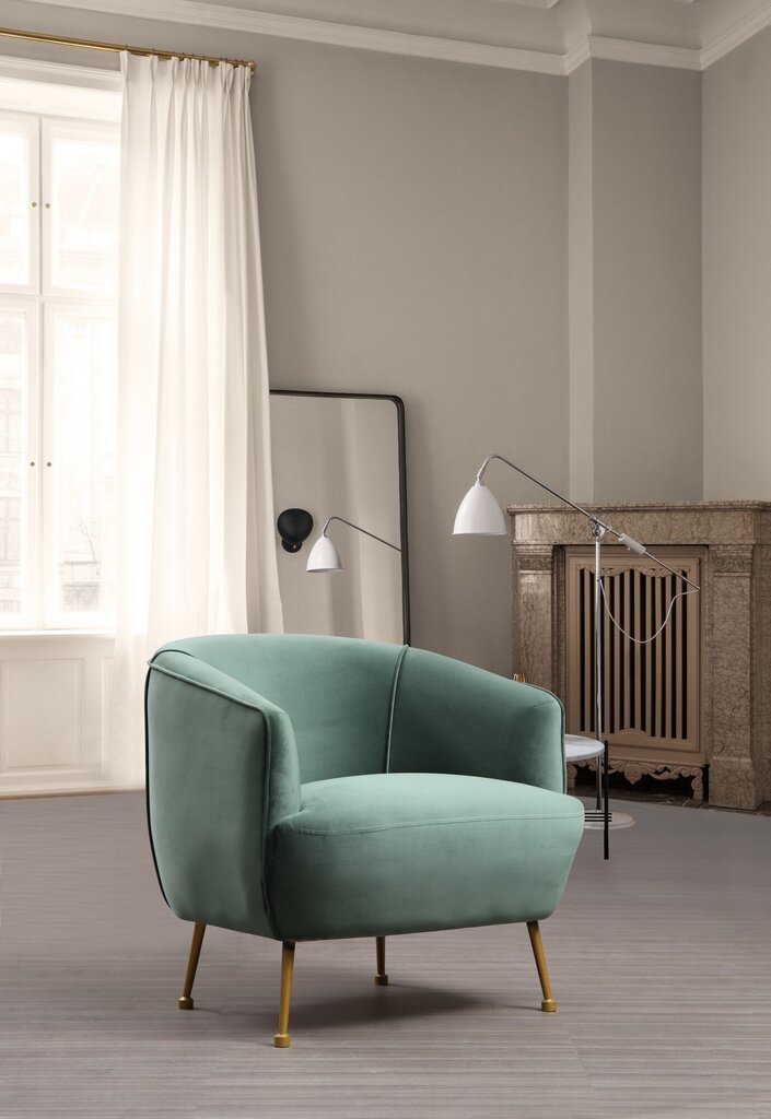 Fotelis Kalune Design Piccoli, žalias kaina ir informacija | Svetainės foteliai | pigu.lt