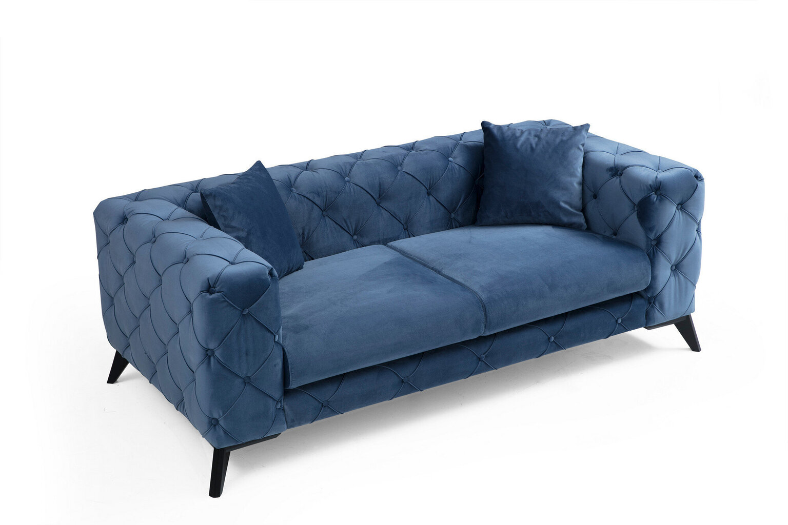Sofa Kalune Design Como, mėlyna kaina ir informacija | Sofos | pigu.lt