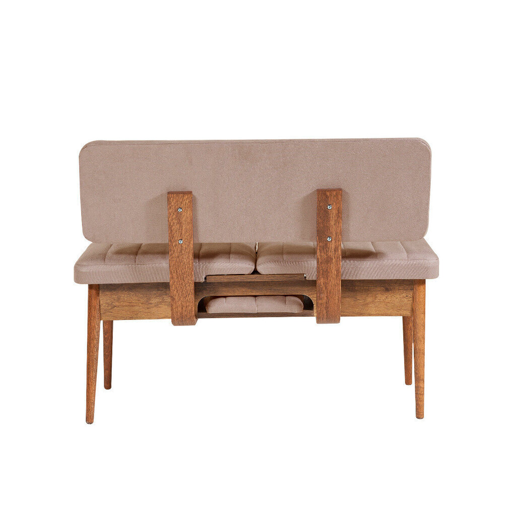 Suoliukas Kalune Design Vina Ban, smėlio spalvos kaina ir informacija | Virtuvės ir valgomojo kėdės | pigu.lt