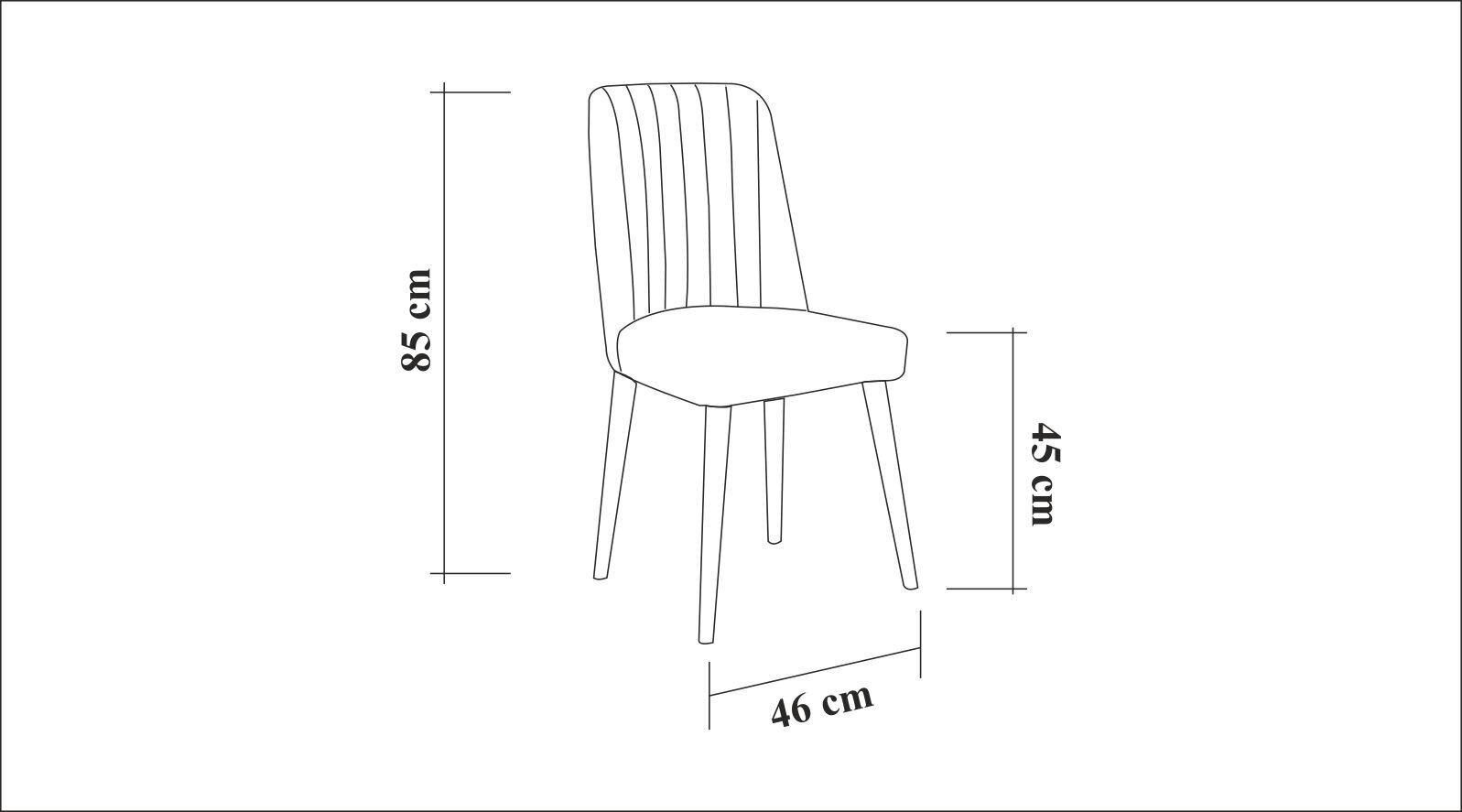 Valgomojo kėdė Kalune Design 869, smėlio spalvos kaina ir informacija | Virtuvės ir valgomojo kėdės | pigu.lt