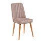 Valgomojo kėdė Kalune Design 869, smėlio spalvos kaina ir informacija | Virtuvės ir valgomojo kėdės | pigu.lt