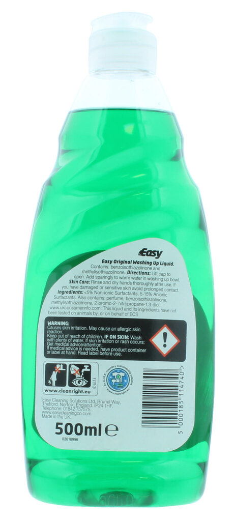 Easy indų ploviklis Original, 500 ml kaina ir informacija | Indų plovimo priemonės | pigu.lt