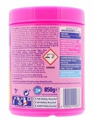 Пятновыводитель «Vanish» Oxi Action, Color Safe Pink Powder, 850 г цена и информация | Средства для стирки | pigu.lt