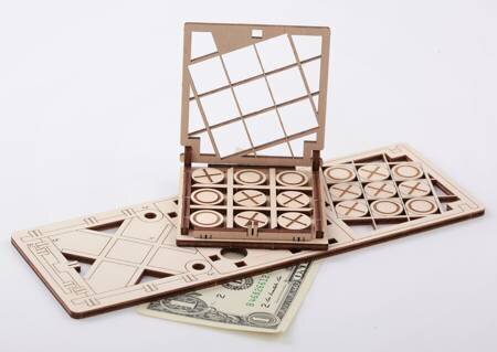 Medinis 3D galvosūkis - žaidimas Mr.Playwood TIck Tack Toe, 14 m.+ kaina ir informacija | Konstruktoriai ir kaladėlės | pigu.lt