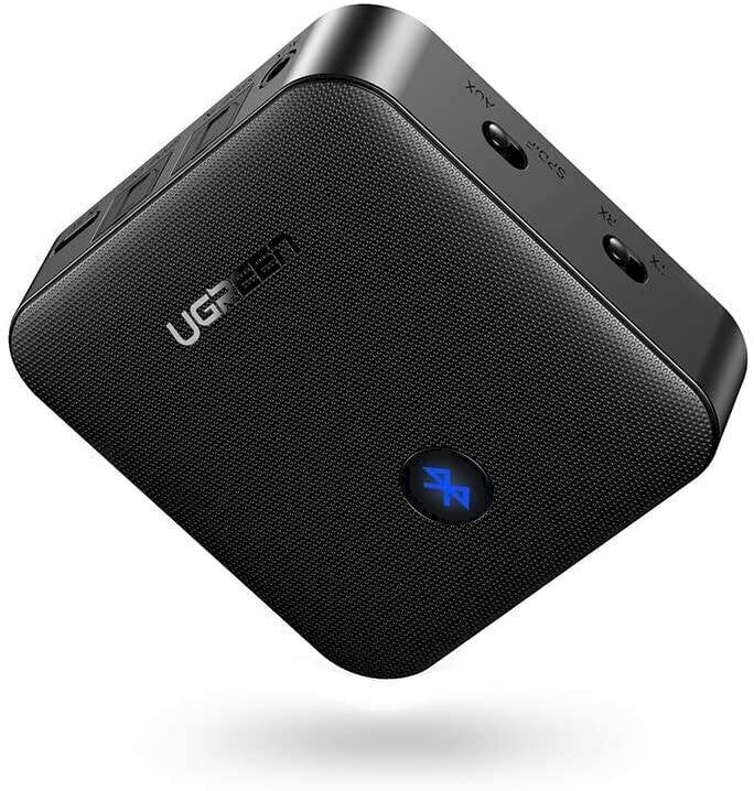 Ugreen CM144 adapteris Bluetooth 5.0, 3,5 mm AUX, aptX, juodas kaina ir informacija | Adapteriai, USB šakotuvai | pigu.lt