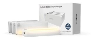 Yeelight LED Sensor Drawer Light (4pcs) цена и информация | Другие принадлежности для мебели | pigu.lt