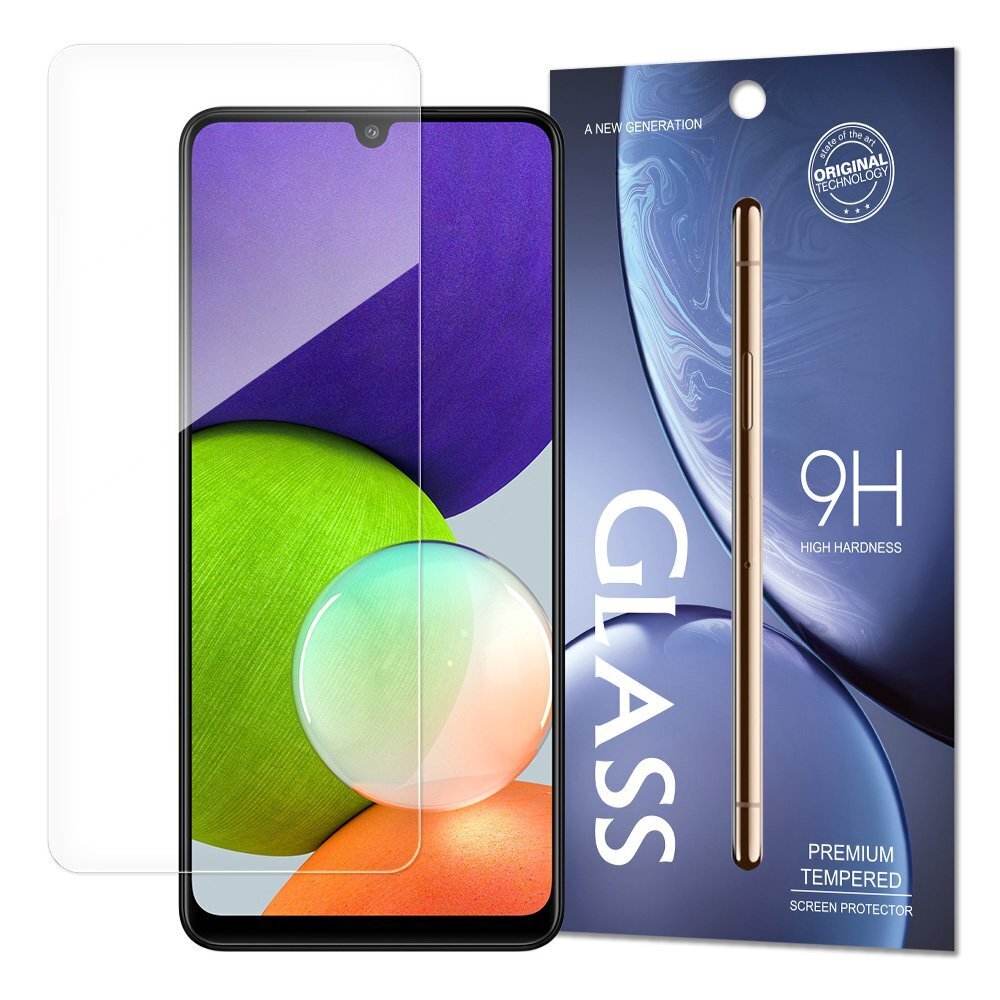 Tempered Glass 9H skirta Samsung Galaxy A22 4G kaina ir informacija | Apsauginės plėvelės telefonams | pigu.lt