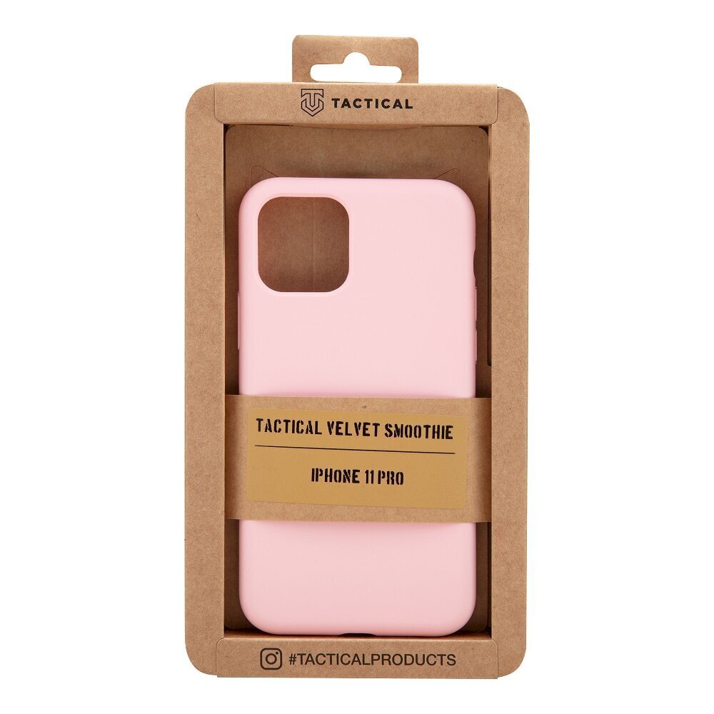 Tactical Velvet Smoothie Cover, skirtas Apple iPhone 11 Pro Pink Panther, rožinis kaina ir informacija | Telefono dėklai | pigu.lt