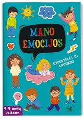 Mano emocijos. Užduotėlės su lipdukais 4-5 metų vaikams цена и информация | Развивающие книги | pigu.lt