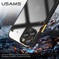 Usams US-BH628 PC+TPU Case skirtas iPhone 12 Pro Max Janz Series 6.7, juodas kaina ir informacija | Telefono dėklai | pigu.lt