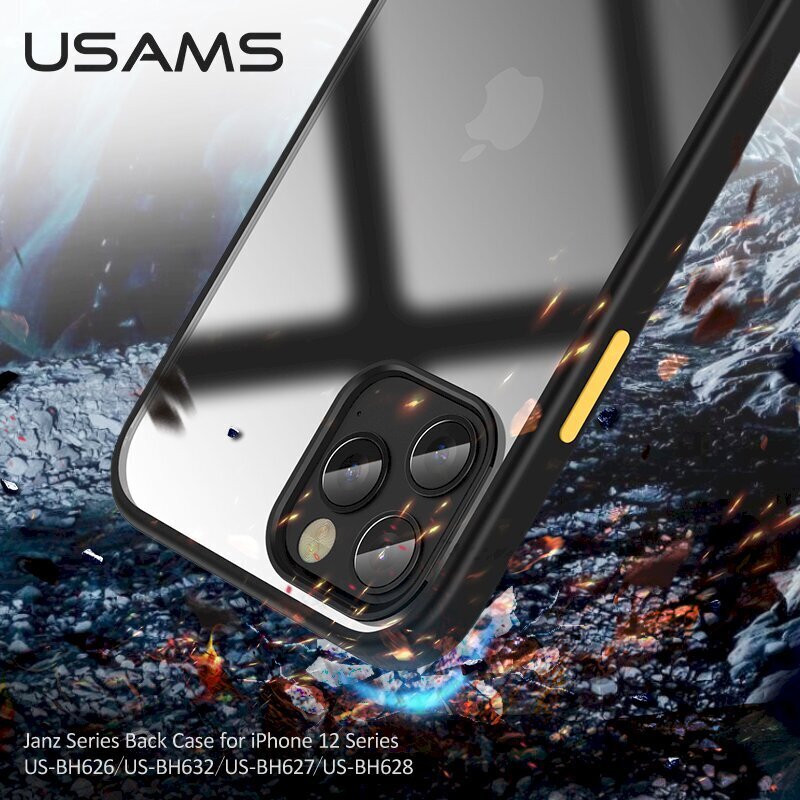 Usams US-BH626 PC+TPU Case, skirtas iPhone 12 Mini Janz Series 5.4 Blue, mėlynas kaina ir informacija | Telefono dėklai | pigu.lt