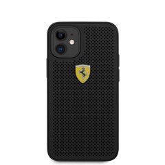 FESPEHCP12SBK Ferrari On Track Perforated Cover for iPhone 12 mini 5.4 Black цена и информация | Чехлы для телефонов | pigu.lt