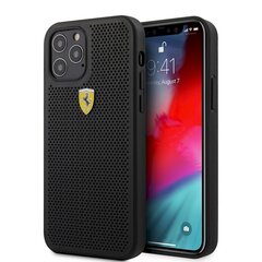 FESPEHCP12MBK Ferrari On Track Perforated Cover for iPhone 12/12 Pro 6.1 Black цена и информация | Чехлы для телефонов | pigu.lt