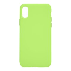 Tactical Velvet Smoothie Cover, skirtas Apple iPhone X/XS Avocado, žalias kaina ir informacija | Telefono dėklai | pigu.lt