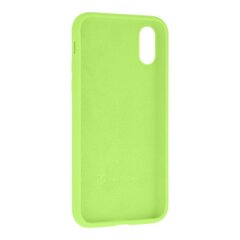 Tactical Velvet Smoothie Cover, skirtas Apple iPhone X/XS Avocado, žalias kaina ir informacija | Telefono dėklai | pigu.lt