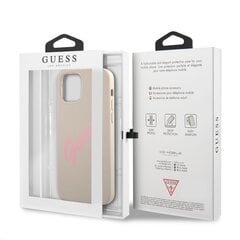 GUHCP12MLSVSGP Guess Silicone Vintage Pink Script Cover for iPhone 12/12 Pro 6.1 Grey цена и информация | Чехлы для телефонов | pigu.lt