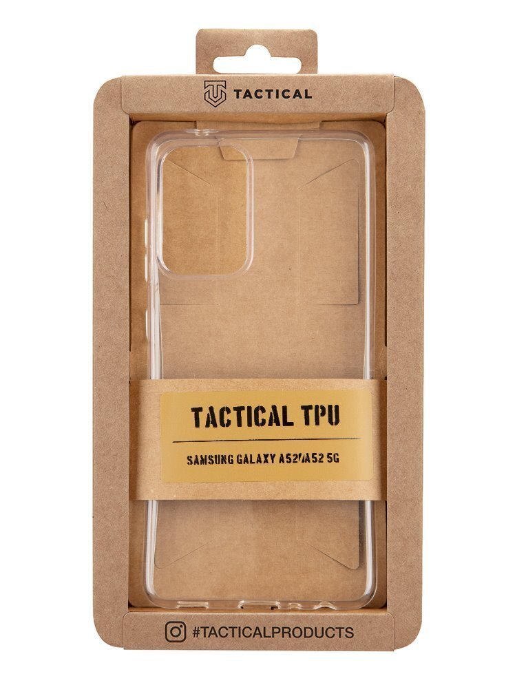 Tactical TPU Cover, skirtas Samsung Galaxy A52/A52 5G/A52s 5G, skaidrus kaina ir informacija | Telefono dėklai | pigu.lt