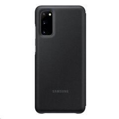 EF-NG980PBE Samsung LED S-View Case, skirtas Galaxy S20, juodas kaina ir informacija | Telefono dėklai | pigu.lt
