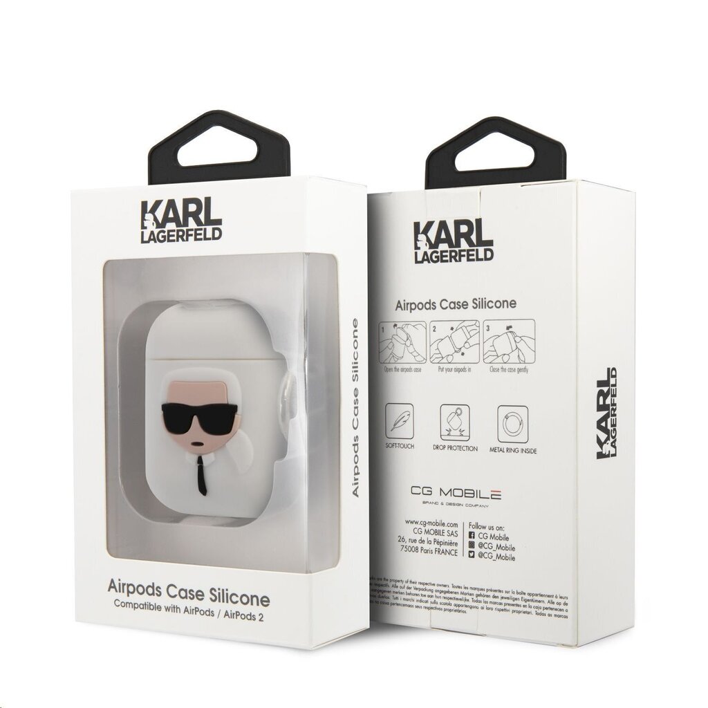Karl Lagerfeld Karl Head KLACCSILKHWH kaina ir informacija | Ausinės | pigu.lt