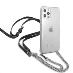 GUHCP12LKC4GSSI Guess PC Silver 4G Chain and Script Case for iPhone 12 Pro Max Transparent цена и информация | Чехлы для телефонов | pigu.lt