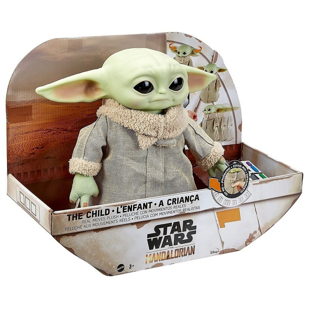 Radijo bangomis valdomas Žvaigždžių karų mandalorietis vaikas Disney (Baby Yoda) kaina ir informacija | Minkšti (pliušiniai) žaislai | pigu.lt