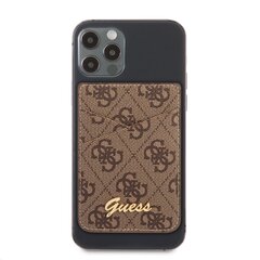 GUWMS4GTLBR Guess 4G Magnetic Cardslot Triangle Logo Brown цена и информация | Аксессуары для телефонов | pigu.lt