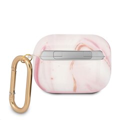 Чехол для наушников GUAPUNMP Guess TPU Shiny Marble Pro Pink цена и информация | Guess Компьютерная техника | pigu.lt