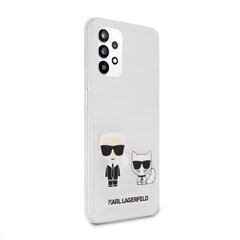 KLHCA32CKTR Karl Lagerfeld PC/TPU Karl & Choupette Case, skirtas Samsung Galaxy A32 5G, skaidrus kaina ir informacija | Telefono dėklai | pigu.lt