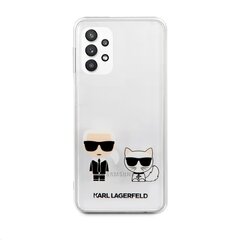 KLHCA32CKTR Karl Lagerfeld PC/TPU Karl & Choupette Case, skirtas Samsung Galaxy A32 5G, skaidrus kaina ir informacija | Telefono dėklai | pigu.lt