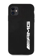 AMG Liquid Silicone Big Logo Case, skirtas iPhone 11, juodas kaina ir informacija | Telefono dėklai | pigu.lt