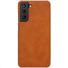 Nillkin Qin Book Case for Samsung Galaxy S21 FE Brown цена и информация | Чехлы для телефонов | pigu.lt