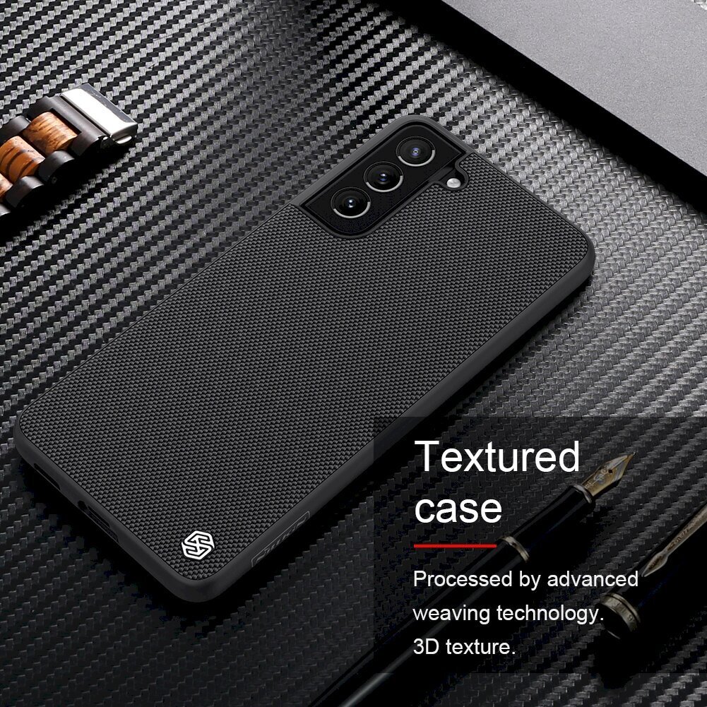 Nillkin Textured Hard Case, skirtas Samsung Galaxy S21 FE, juodas kaina ir informacija | Telefono dėklai | pigu.lt
