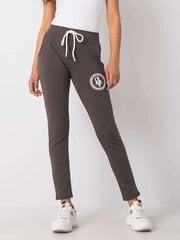 Женские спортивные штаны с аппликацией, темного цвета хаки цена и информация | Спортивная одежда для женщин | pigu.lt