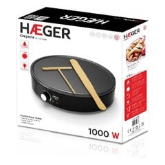 Блинница Haeger Creperie 1000 W цена и информация | Вафельницы и электрические блинницы | pigu.lt