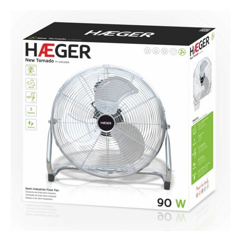 Grindų ventiliatorius Haeger New Tornado kaina ir informacija | Ventiliatoriai | pigu.lt