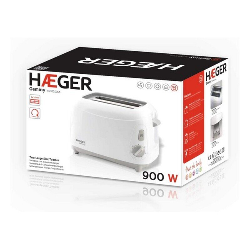 Haeger Geminy 900 W kaina ir informacija | Skrudintuvai | pigu.lt