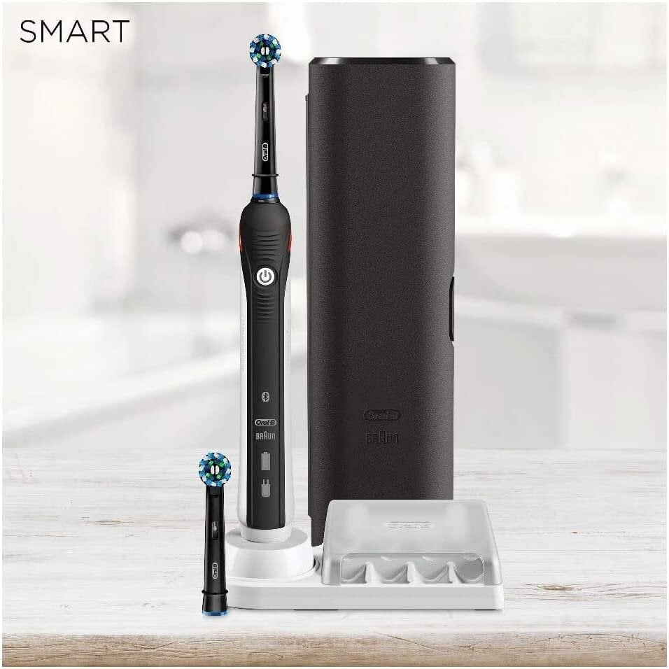 Oral-B Smart 4 4500 CrossAction Black Edition kaina ir informacija | Elektriniai dantų šepetėliai | pigu.lt