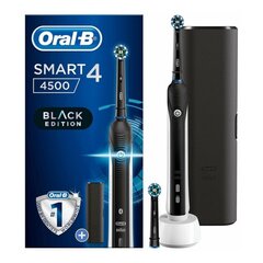 Oral-B Smart 4 4500 CrossAction Black Edition kaina ir informacija | Elektriniai dantų šepetėliai | pigu.lt