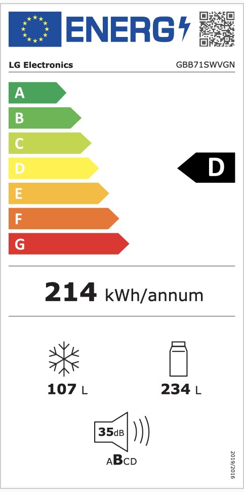 LG GBB71SWVGN kaina ir informacija | Šaldytuvai | pigu.lt