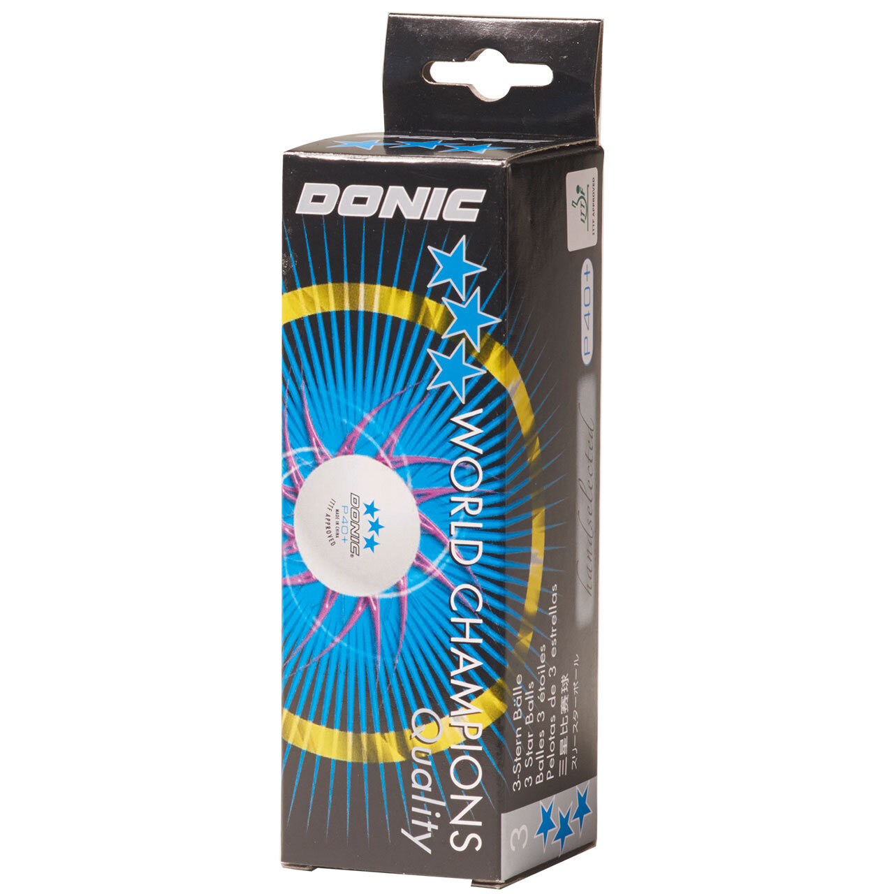 Мячи для настольного тенниса DONIC P40+ 3 звезды, 3 шт., белые цена |  pigu.lt