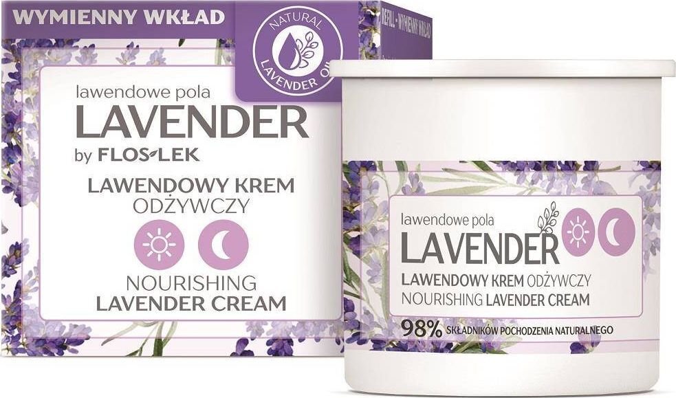 Levandų maitinamasis kremas dienai ir nakčiai Floslek Lavender Refill, 50ml цена и информация | Veido kremai | pigu.lt