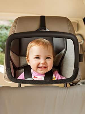 Veidrodis vaiko stebėjimui automobilyje Munchkin Brica Pivot Baby In-Sigt, black kaina ir informacija | Autokėdučių priedai | pigu.lt