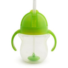 Бутылочка с соломинкой Munchkin Click Lock Tip & Sip, 207 мл, Green цена и информация | Бутылочки и аксессуары | pigu.lt