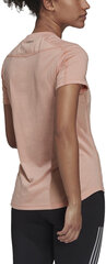 Marškinėliai moterims Adidas Run Logo W 1 GV1352, rožiniai kaina ir informacija | Marškinėliai moterims | pigu.lt