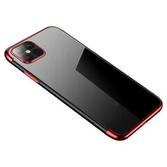 Hurtel Clear Color Case skirtas Samsung Galaxy S21+ 5G (S21 Plus 5G), raudonas kaina ir informacija | Telefono dėklai | pigu.lt